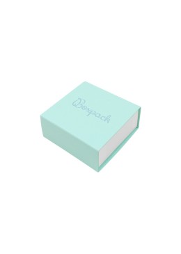 Caja para Pendientes o Conjunto Aguamarina Packaging de Joyería Personalizable SL-61-AQ