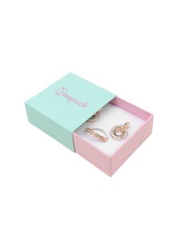 Caja para Pendientes o Conjunto Aguamarina Packaging de Joyería Personalizable SL-61-AQ
