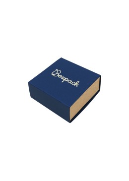 Caja para Pendientes o Conjunto Azul Packaging de Joyería Personalizable SL-61-A
