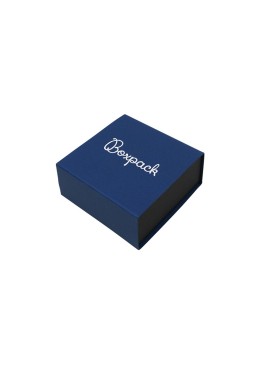 Caja para Pendientes o Conjunto Azul Packaging de Joyería Personalizable SL-61-A