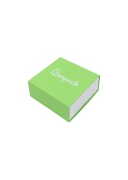 Caja para Pendientes o Conjunto verde Packaging de Joyería Personalizable SL-61-VE