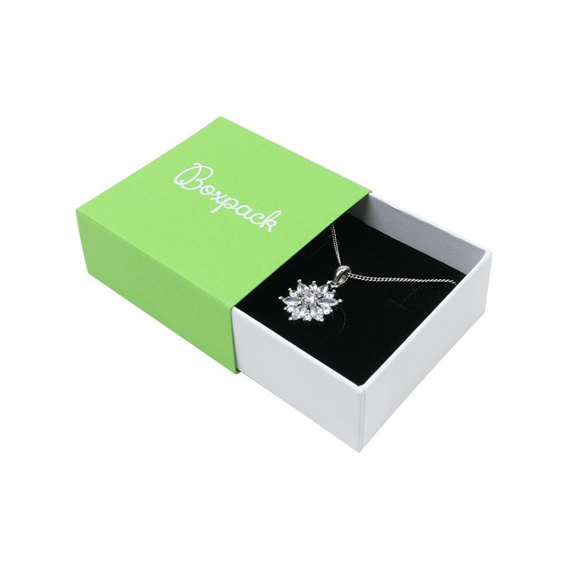 Caja de cartón para pendientes o conjunto color verde 62x62x28 mm SL-61-VE-B Caja de cartón para pendientes o conjunto color verde 62x62x28 mm SL-61-VE-B