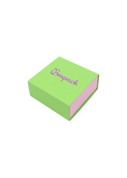 Caja para Pendientes o Conjunto verde Packaging de Joyería Personalizable SL-61-VE