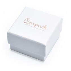 Caja de cartón para anillo o pendientes de joyería y bisutería color blanco ip-42