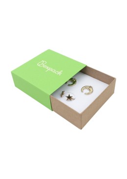Caja para Colgante o Conjunto verde Packaging de Joyería Personalizable SL-81-VE