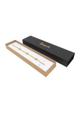 Caja de cartón para pulsera color negro 230x51x27 mm SL-51-N-K