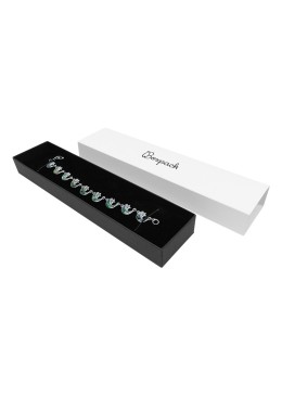 Caja de cartón para pulsera color blanco 230x51x27 mm SL-51-B-N