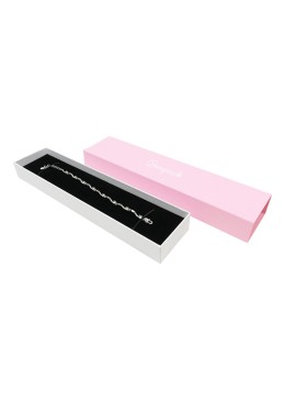 Boîte en carton pour bracelet en quartz rose 230x51x27 mm SL-51-RS-B