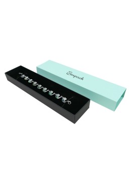 Coffret en carton pour bracelet en quartz aigue-marine 230x51x27 mm SL-51-AM-N