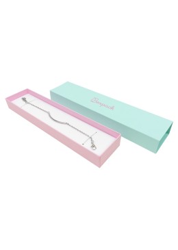 Boîte en carton pour bracelet en quartz aigue-marine 230x51x27 mm SL-51-AM-RS