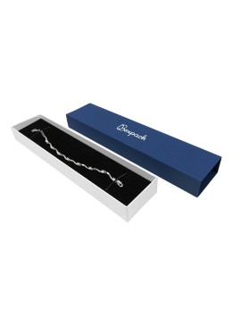 Boîte en carton bleu pour bracelet 230x51x27 mm SL-51-AB