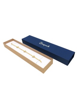 Caja de cartón para pulsera azul 230x51x27 mm SL-51-A-K