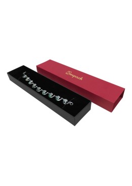 Boîte en carton pour bracelet rouge 230x51x27 mm SL-51-RN