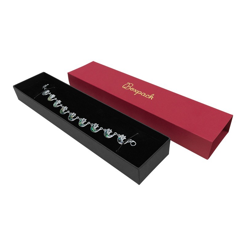 Caja de cartón para pulsera roja 230x51x27 mm SL-51-R-N