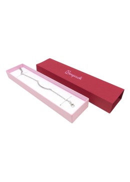Caja de cartón para pulsera roja 230x51x27 mm SL-51-R-RS