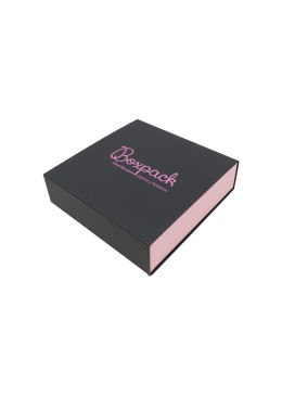 Caja para Collar o Conjunto Negra Packaging de Joyería Personalizable SL-17-N