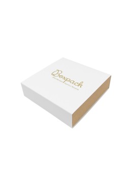 Caja para Collar o Conjunto Blanca Packaging de Joyería Personalizable SL-17-B