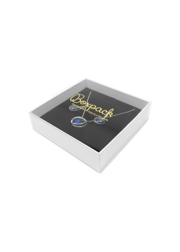 Caja para Collar o Conjunto Transparente Packaging de Joyería Personalizable SL-17-TR