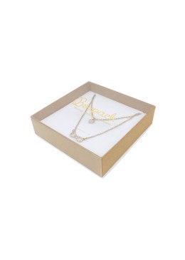 Caja para Collar o Conjunto Transparente Packaging de Joyería Personalizable SL-17-TR