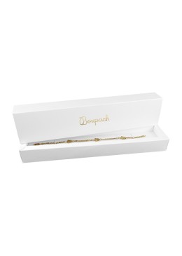 Caja de cartón para pulsera color blanco 240x50x25 mm PF-3-B