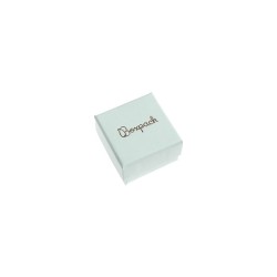 Caja de cartón para anillo o pendientes de joyería y bisutería color aguamarina aq-42