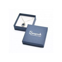 Hanging cardboard box or set 86x86x33 mm blue color ep-81