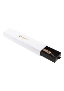 White cardboard box for bracelet 223x50x27 mm PB-4-B