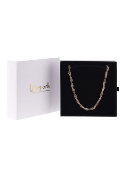 White cardboard box for necklace or set 152x150x39 mm PB-5-B