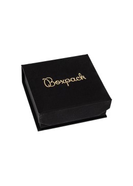 Cardboard box with magnet for pendant or set, black color 86X83X34 mm MC-3-N