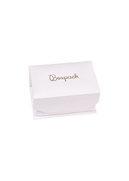 White cardboard box for wedding rings or earrings 68x47x35 mm MC-4-B