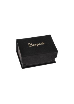 Cardboard box with magnet for wedding rings or earrings, black color 86X83X34 mm MC-4-N