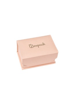 Cardboard box with magnet for rose quartz wedding rings or earrings 68X47X35 mm MC-4-RC