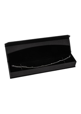 Cardboard box with magnet for bracelet, black color 227X52X30 mm MC-5-N