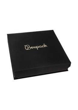 Cardboard box with magnet for necklace or set, black color 165X167X38 mm MC-6-N