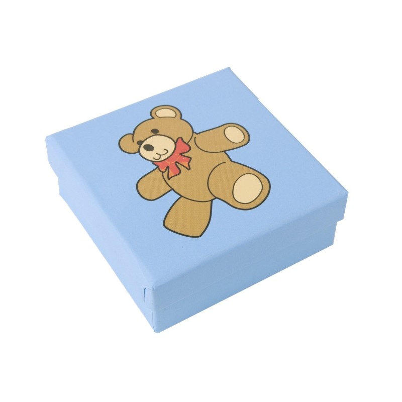 Cardboard boxes for children&#39;s earrings for jewelry and costume jewelry sp-41 BLUE