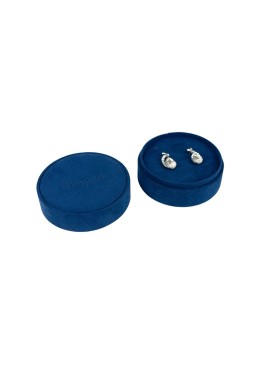 Multipurpose round blue box for jewelry and costume jewelry 80øx40 mm PR-2-A