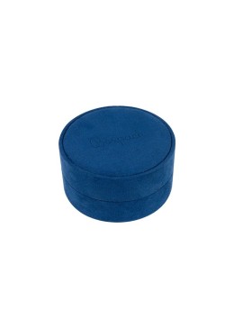 Multipurpose round blue box for jewelry and costume jewelry 80øx40 mm PR-2-A