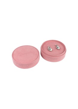 Pink multipurpose round box for jewelry and costume jewelry 80øx40 mm PR-2-RS