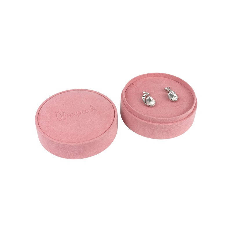 Pink multipurpose round box for jewelry and costume jewelry 80øx40 mm PR-2-RS