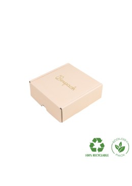Customizable quartz rose e-commerce shipping boxes 130x130x45 mm CE-130-RC
