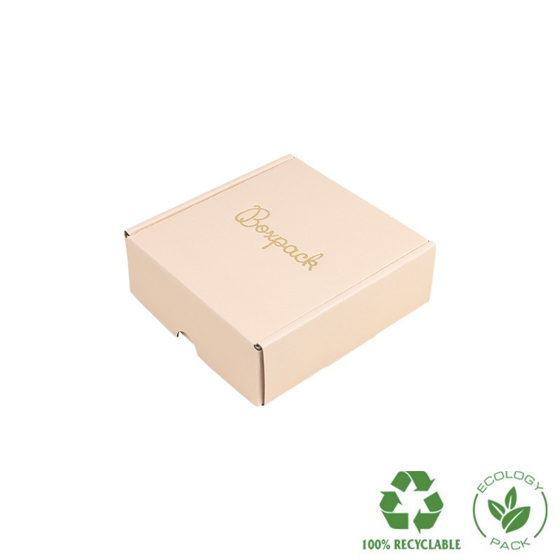 Customizable quartz rose e-commerce shipping boxes 130x130x45 mm CE-130-RC