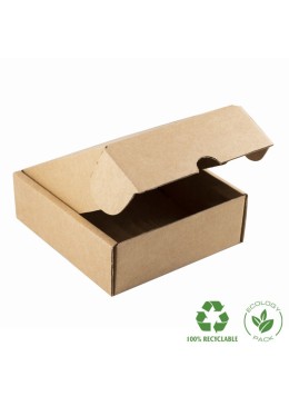 Customizable kraft e-commerce shipping boxes 130x130x45 mm CE-130-K