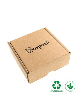 Customizable kraft e-commerce shipping boxes 130x130x45 mm CE-130-K