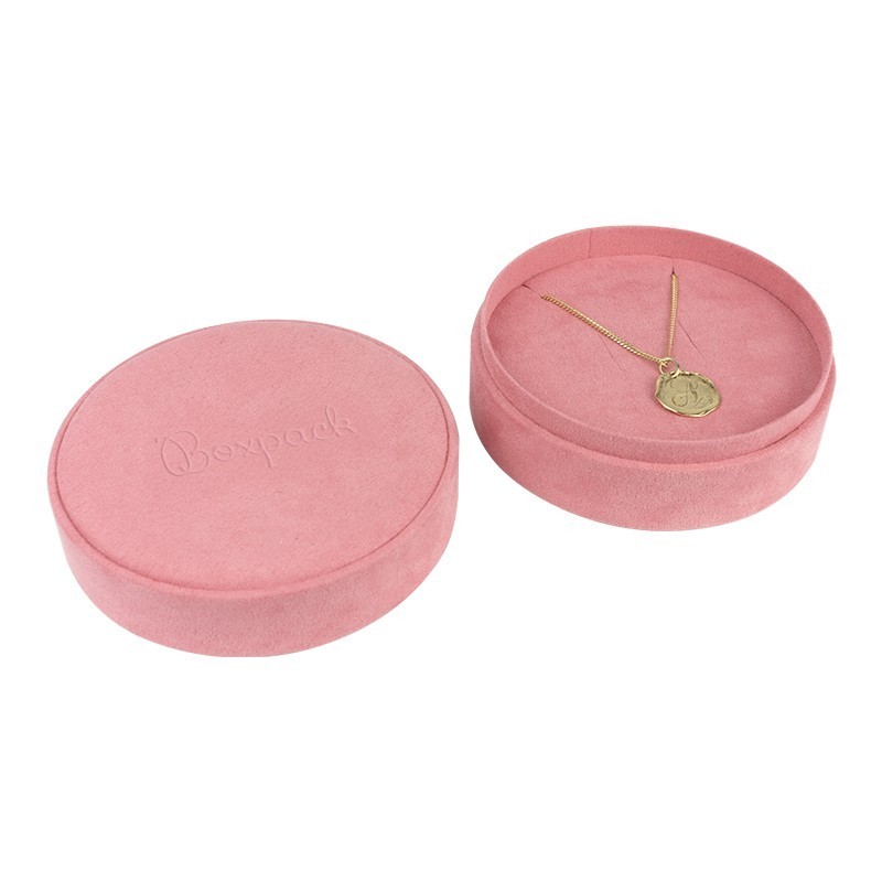 Pink multipurpose round box for jewelry and costume jewelry 100øx40 mm PR-3-RS
