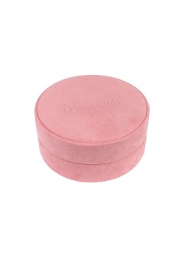 Pink multipurpose round box for jewelry and costume jewelry 100øx40 mm PR-3-RS