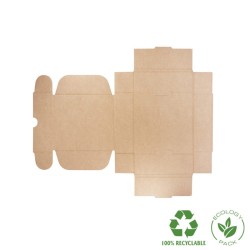 Customizable white e-commerce shipping boxes 130x130x45 mm CE-130-BM