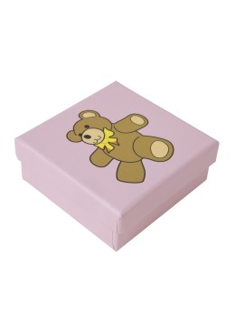 Cardboard boxes for children&#39;s pendants or jewelry sets, 86x86x32 mm SP-81-RB