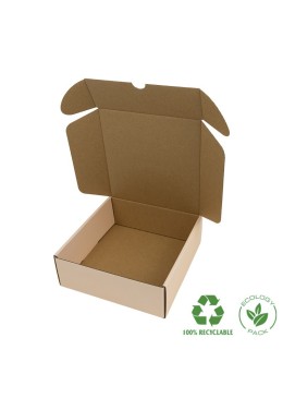 Customizable black e-commerce shipping boxes 175x175x60 mm CE-175-RC