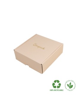 Customizable black e-commerce shipping boxes 175x175x60 mm CE-175-N