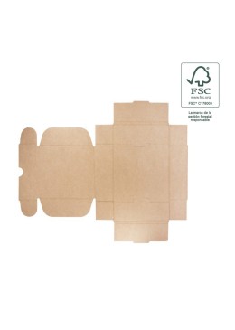 Customizable white FSC® e-commerce shipping boxes 175x175x60 mm FCE-175-B